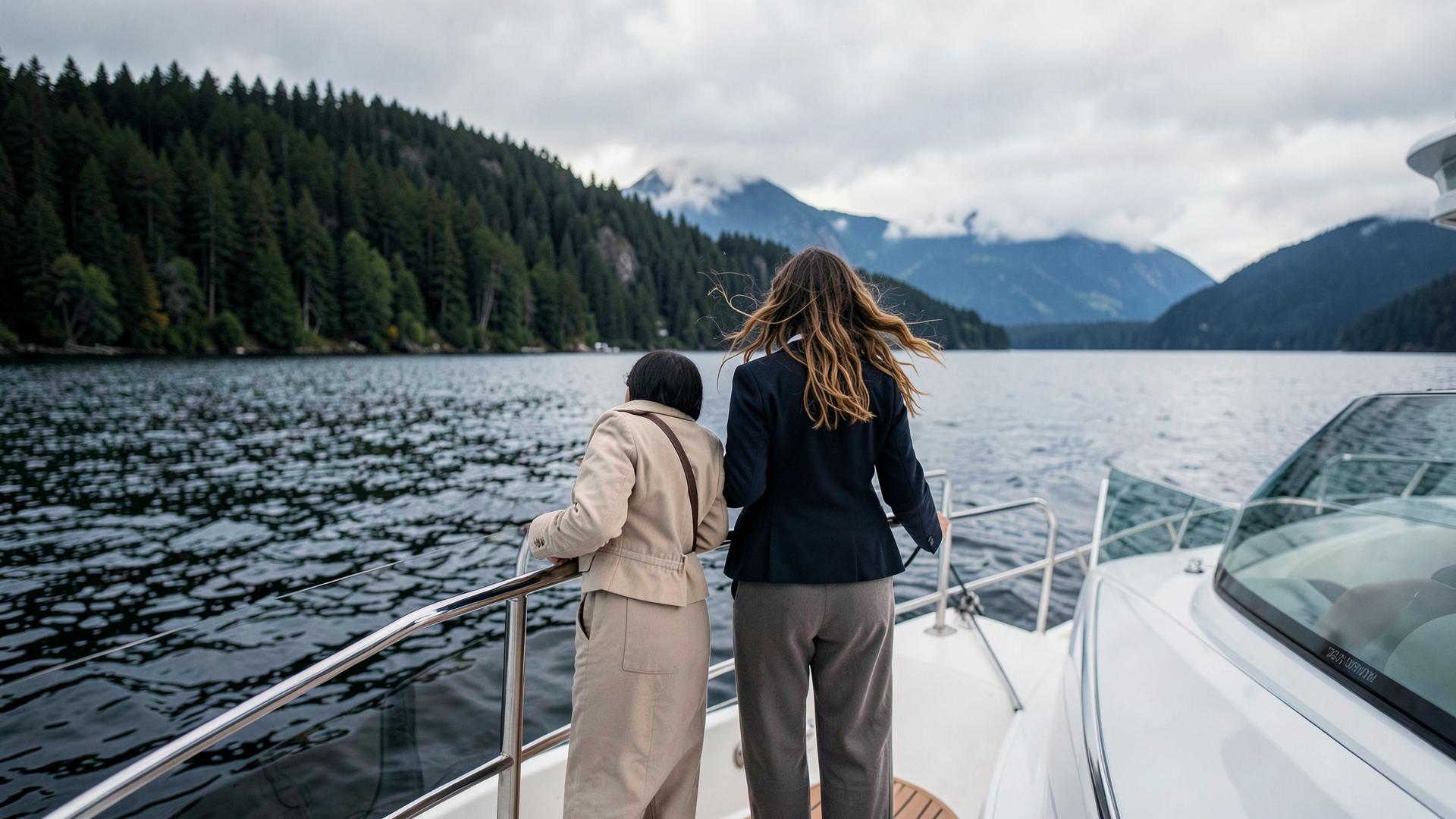 At the bow, Salish Sea